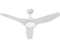 Plafondventilator met Lamp - Braytron - Aanpasbare Lichtkleur 3000K-4000K-6500K - Afstandsbediening - Wit