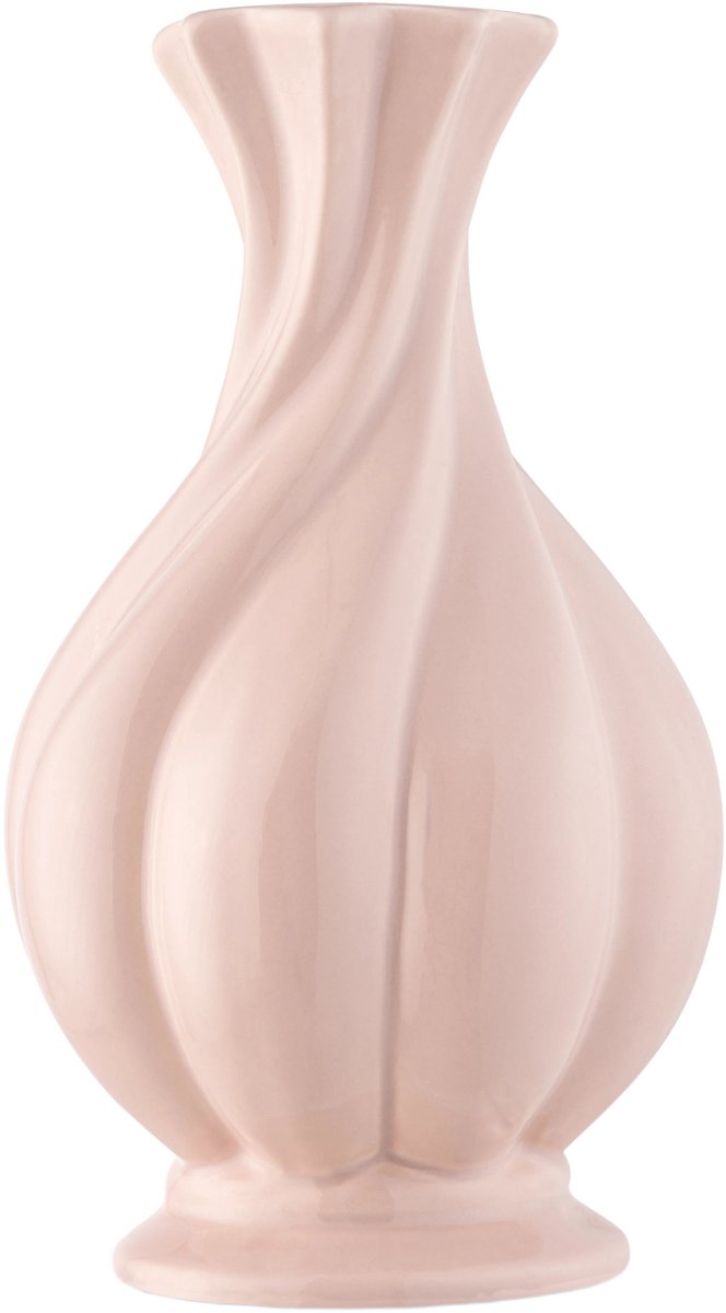 Easyplants | Vaas Little Fairy 26 cm roze | Keramiek | Rond | roze | Japandi stijl | Design Vaas