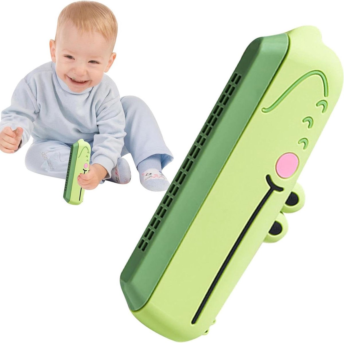 Muziek Harmonica - Blues Mondharmonica - Muziek Leren - Veilig ABS Materiaal - 16 Gaten - Blauw