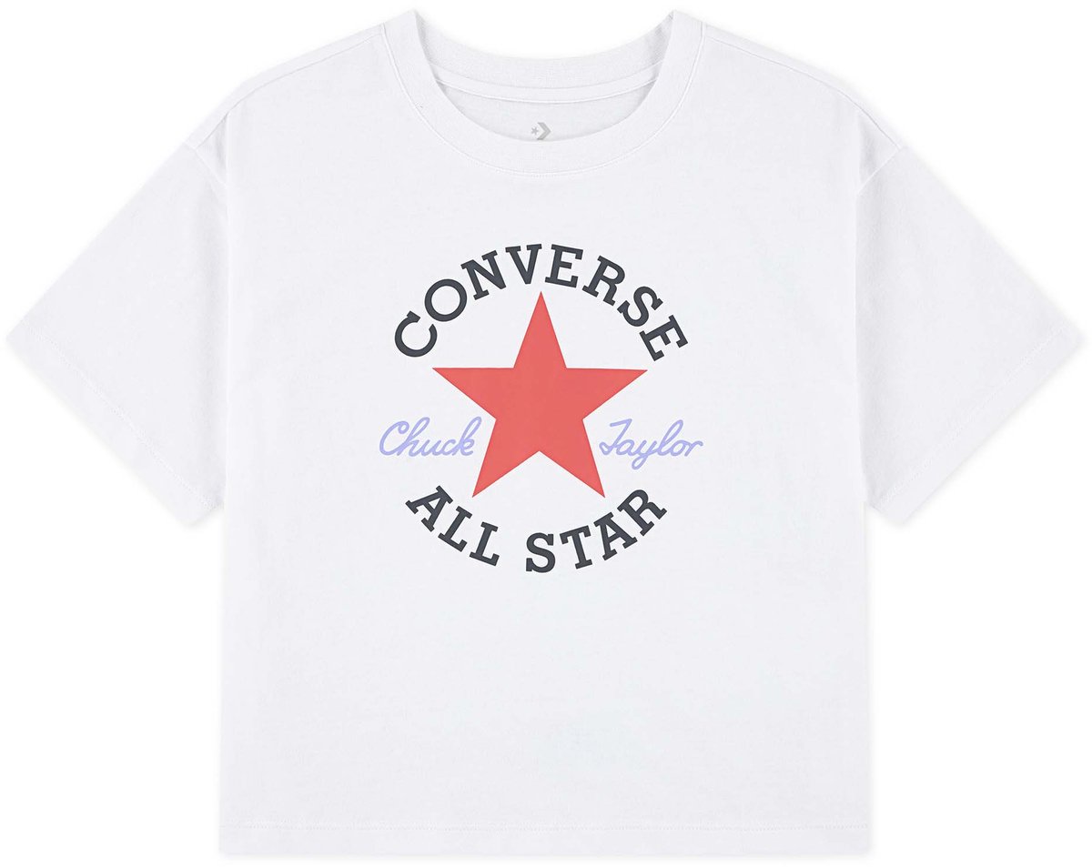 Converse Cnvg S/S Dissected Ctp T-Shirt Fashion Wear Kinderen Wit