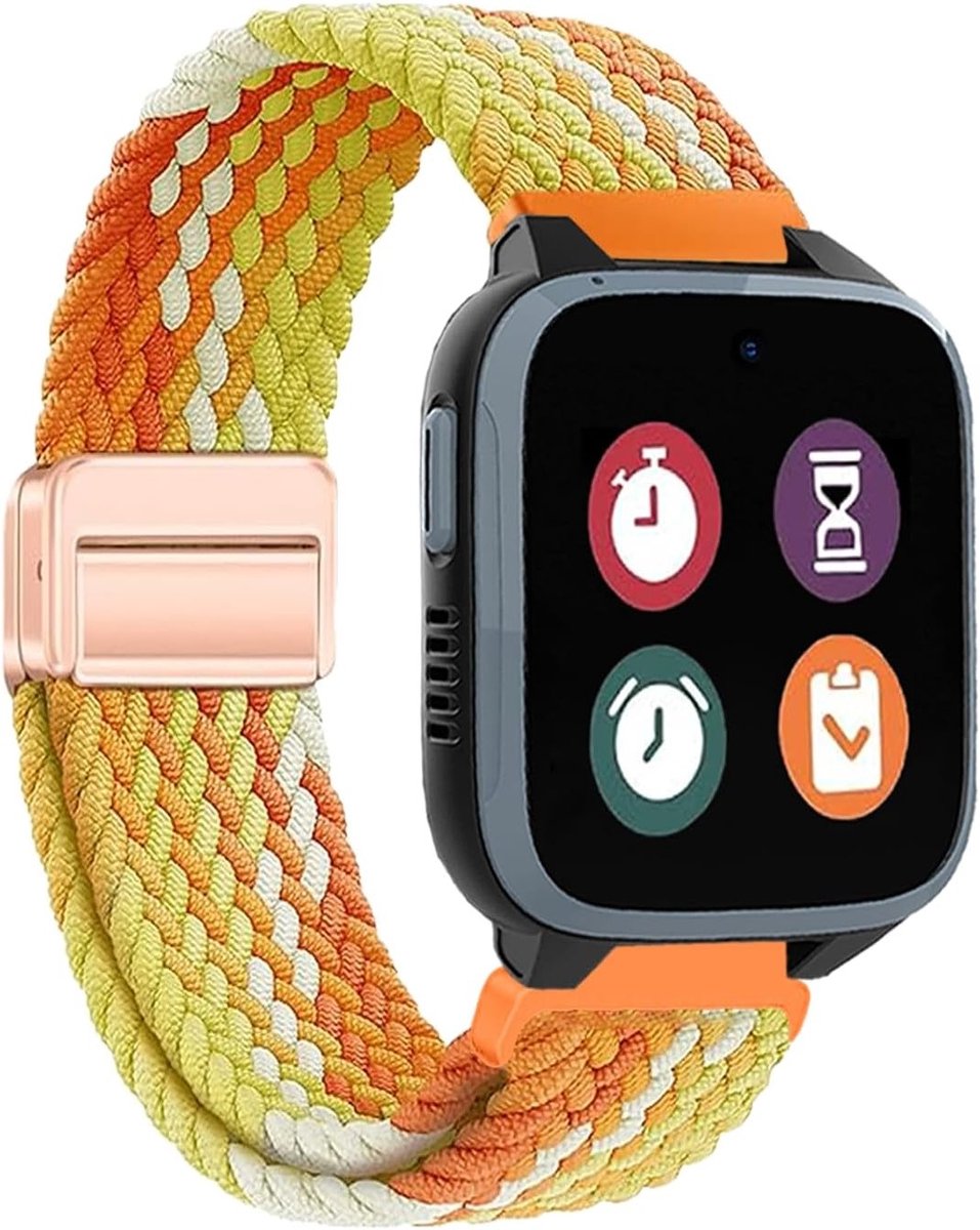 Woven Nylon Horlogeband 16mm voor Kinderen, Geschikt voor X5, XGO 2 en XGO 3, Duurzaam en Comfortabel