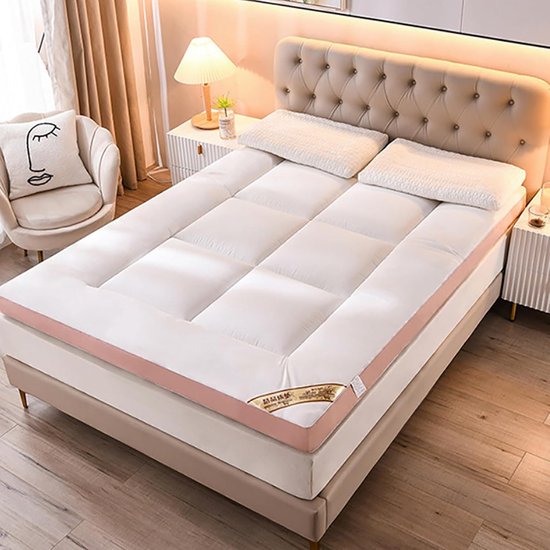 Draagbare Vloermatras - Opvouwbaar Futon - Comfortabel Slapen - Gelijkmatige Gewichtsverdeling - Queensize 60" x 80" - Grijs — afbeelding 2