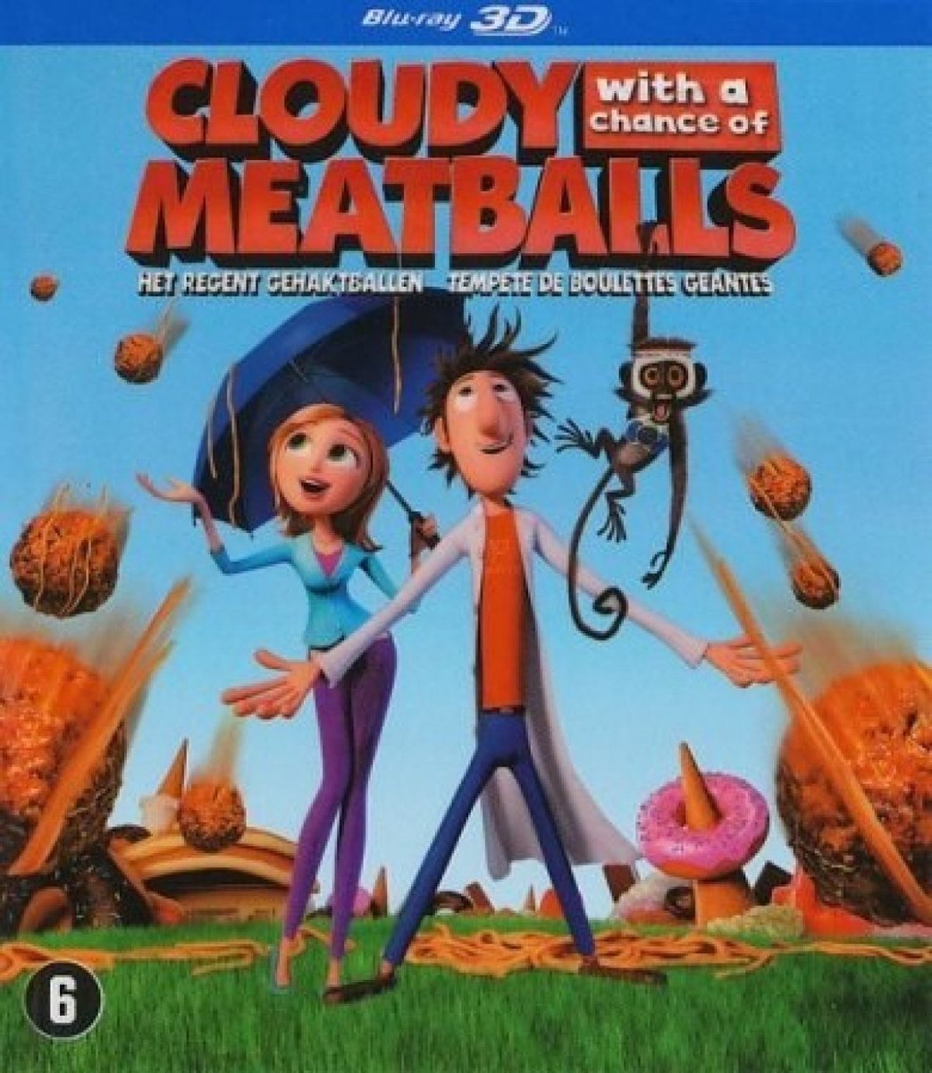 Het Regent Gehaktballen (Cloudy With A Chance Of Meatballs) (3D Blu-ray)