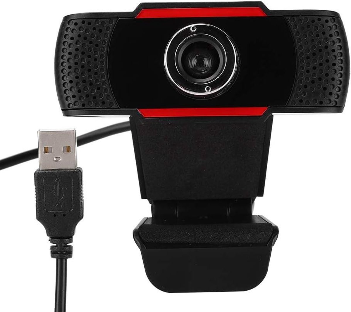 HD Webcam - Pc Camera - Videobellen - Ingebouwde Microfoon - 0.3MP - Zwart