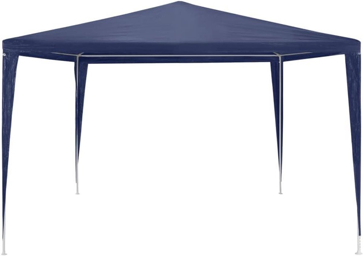 Partytent Paviljoen - Tuinpaviljoen Feesttent - Gezellige Bijeenkomsten - Stabiel Stalen Frame - 3x3 Meter - Blauw