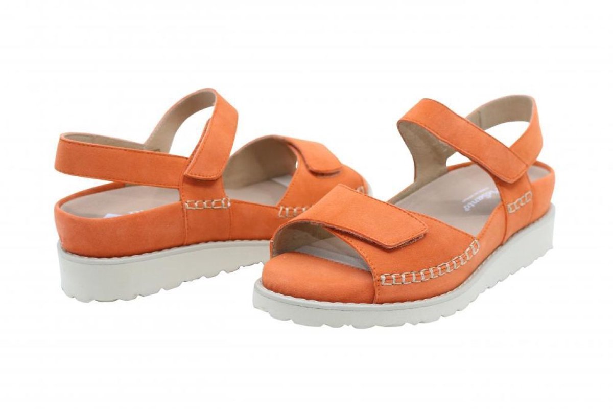 Piesanto Sandalen - Piesanto suede orange sandaal