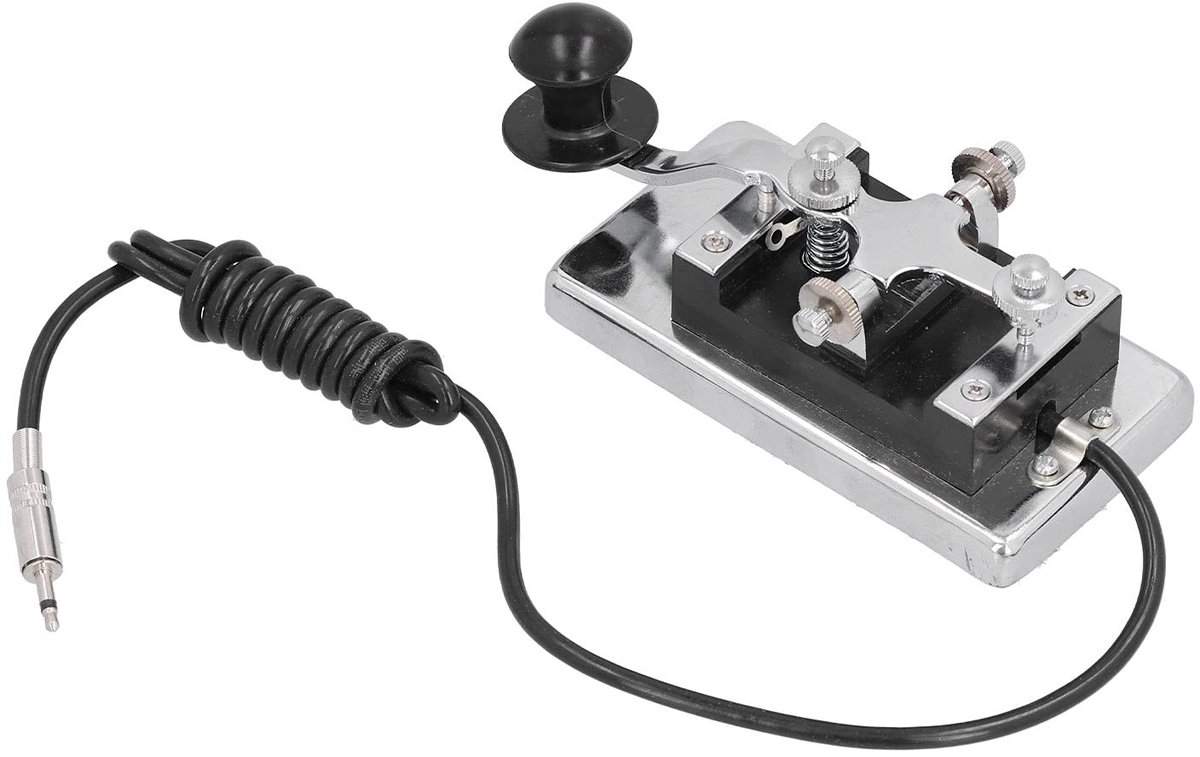 Solidchoice - Dailygoody - Morse HY-K4 CW Telegraaf Sleutel - DIY Telegrafie - Hoogwaardig - Onderwijs - Mechanisch - Ideaal voor kortegolf radio co...