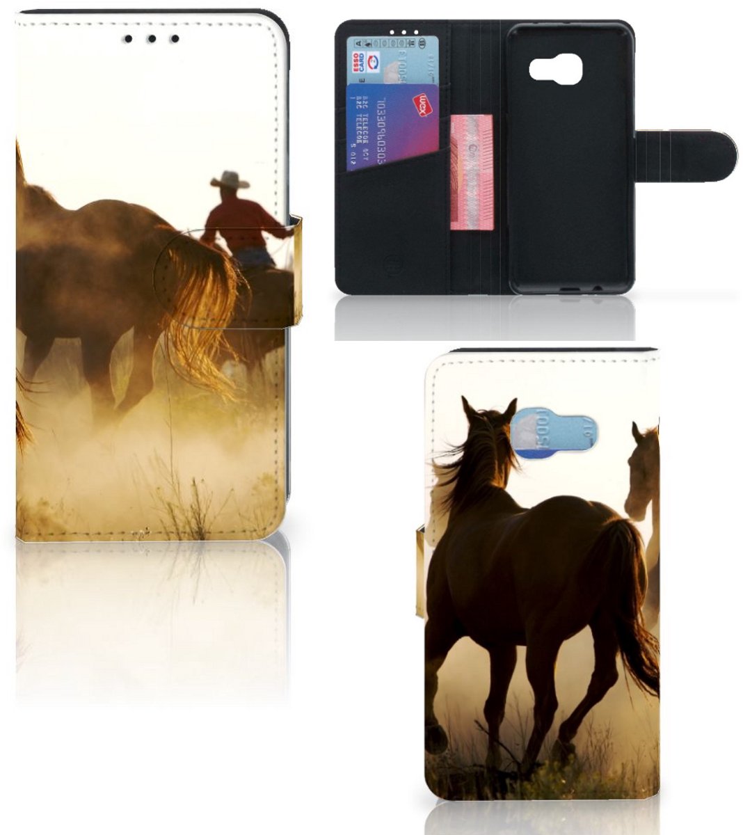 Samsung Galaxy A3 2017 Telefoonhoesje met Pasjes Design Cowboy