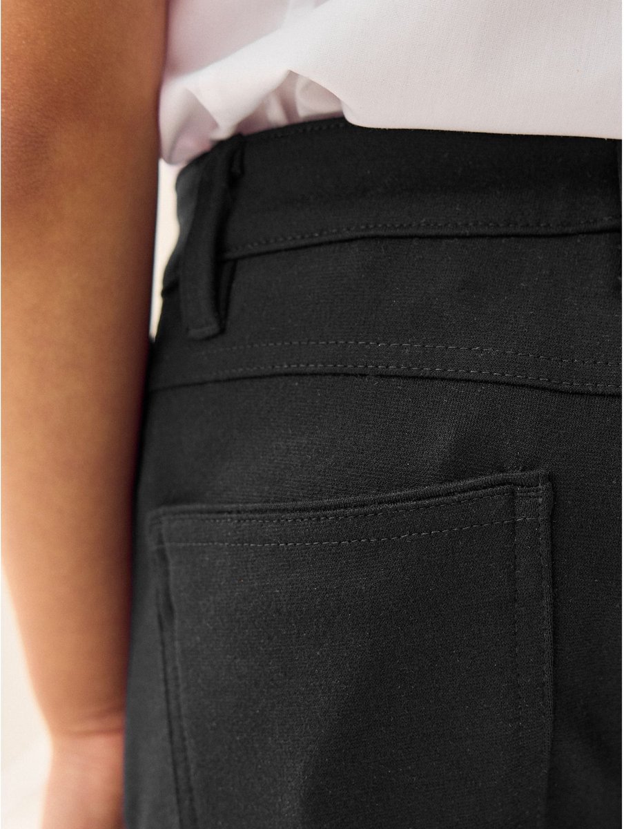 Next - Meisjes - Skinny schoolbroek met jersey stretch - Zwart