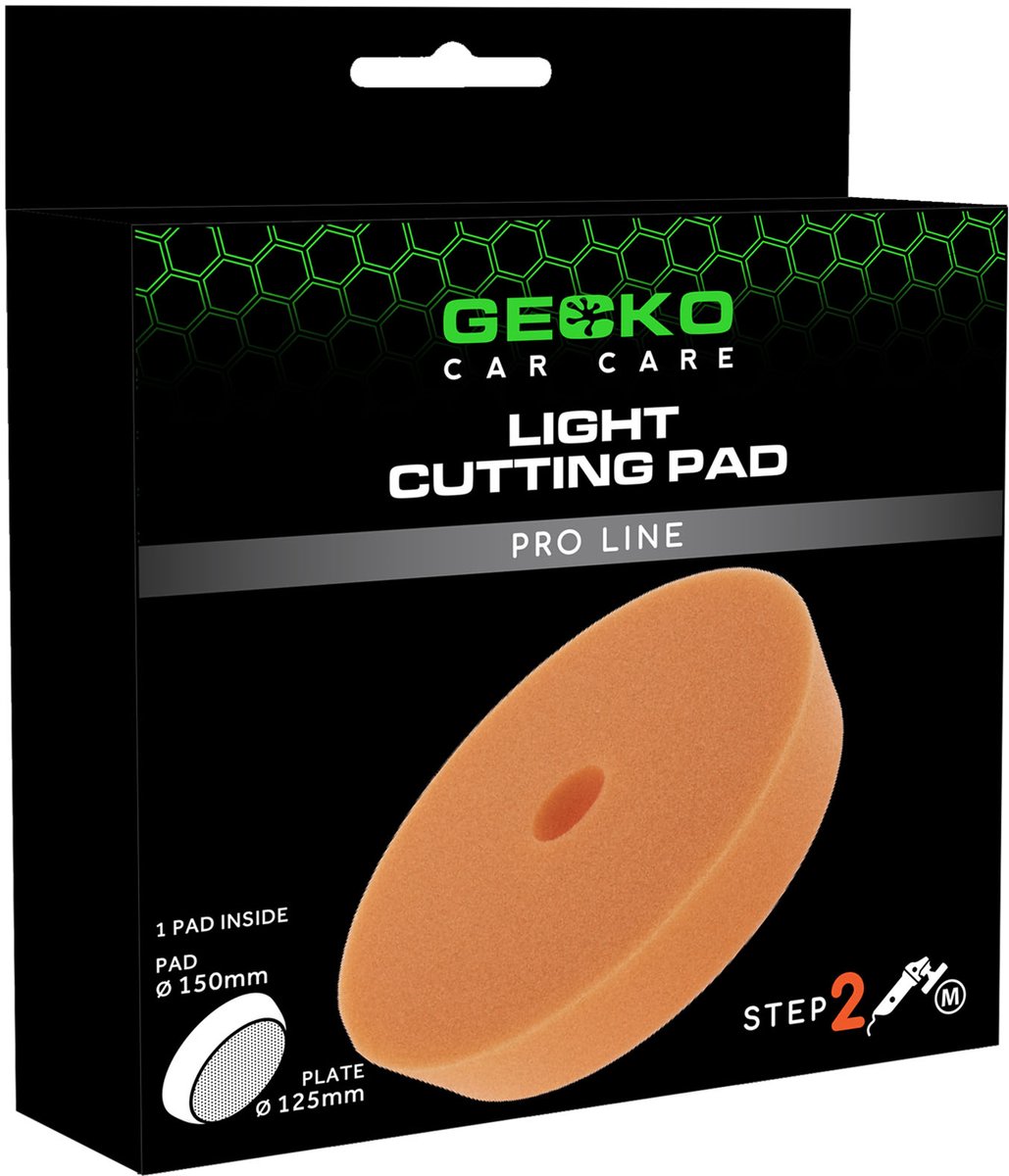 Gecko Car Care polijstschijf medium oranje 150mm (voor steunplaat 125mm)