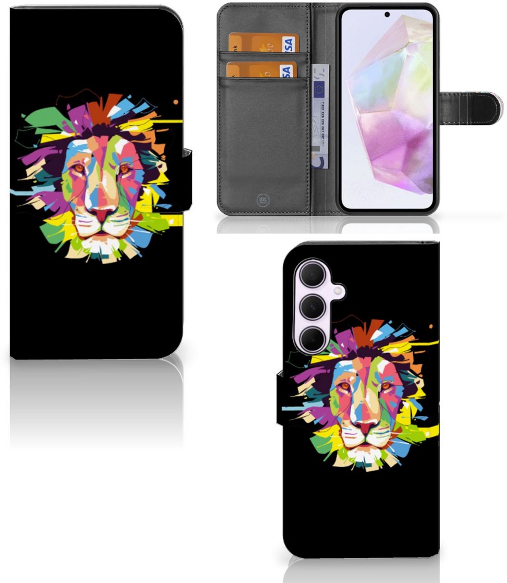 Samsung Galaxy A35 Leuk Hoesje Lion Color