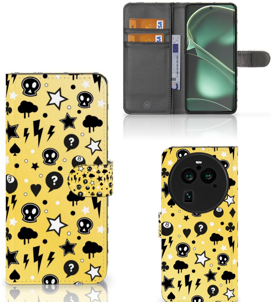Telefoonhoesje met Naam OPPO Find X6 Pro Punk Geel