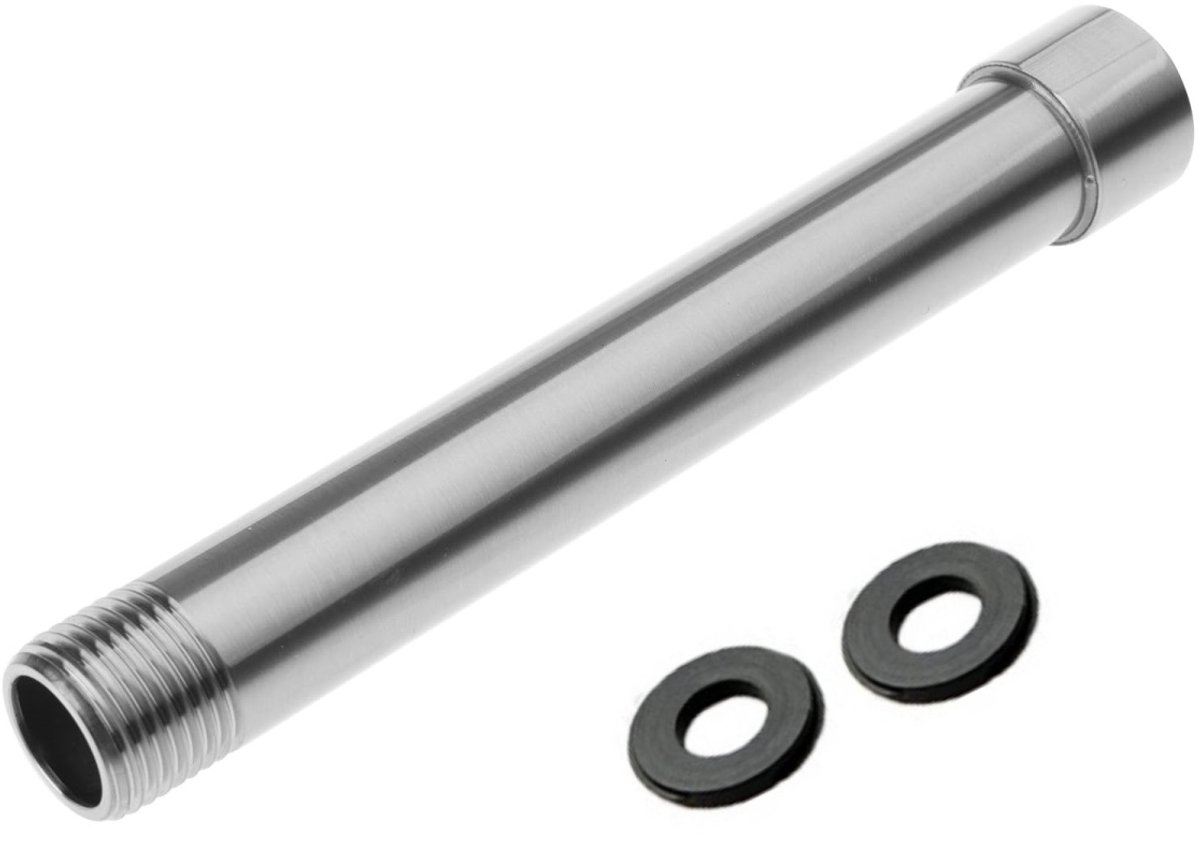QTTVBTNA – Verlengslang voor douchekop - Douche verlengarm – RVS – douchekop verlengbuis voor handdouche en regendouche – universele aansluiting – stevig en duurzaam – eenvoudig te installeren – 6 inch