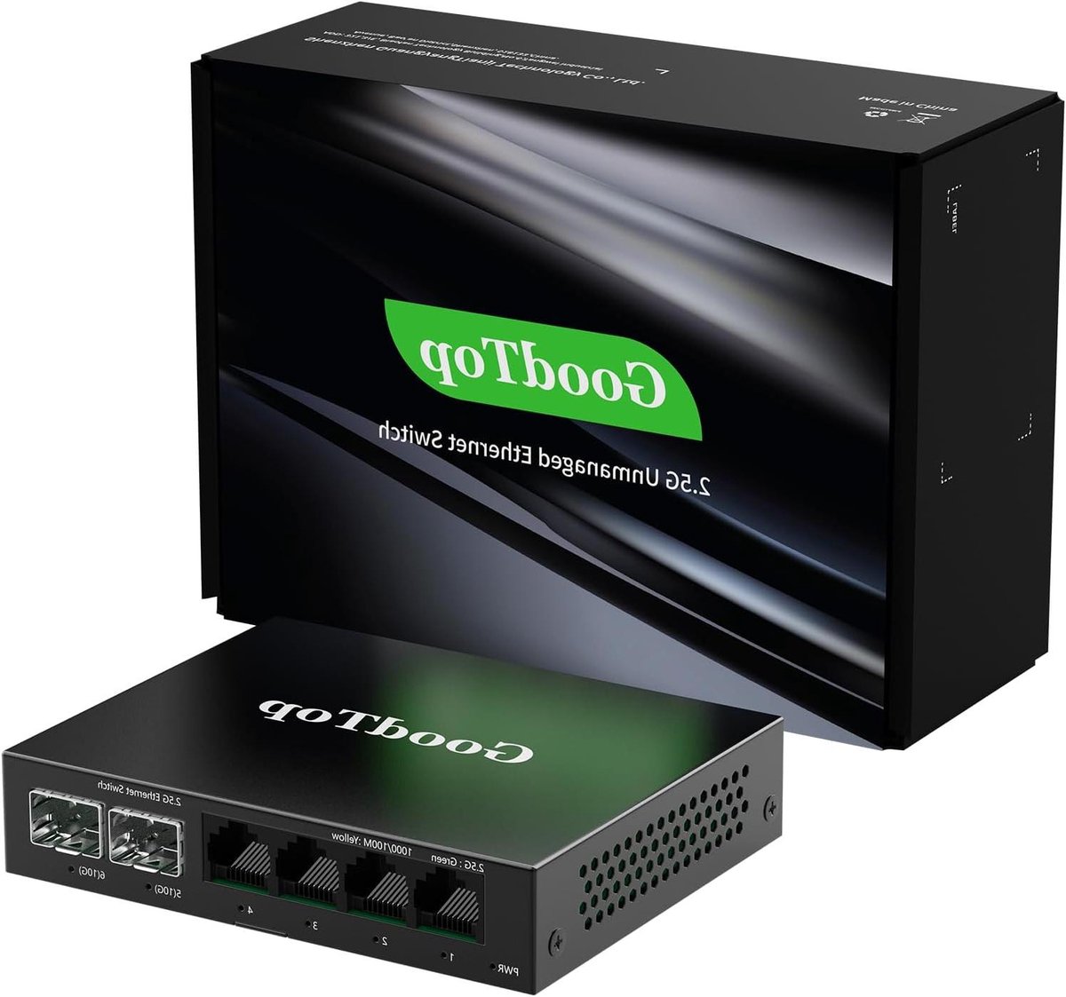 Ethernet Switch - Netwerk Switch - Netwerk Uitbreiden - 60Gbps Switching Capaciteit - 6 Poorten - zwart