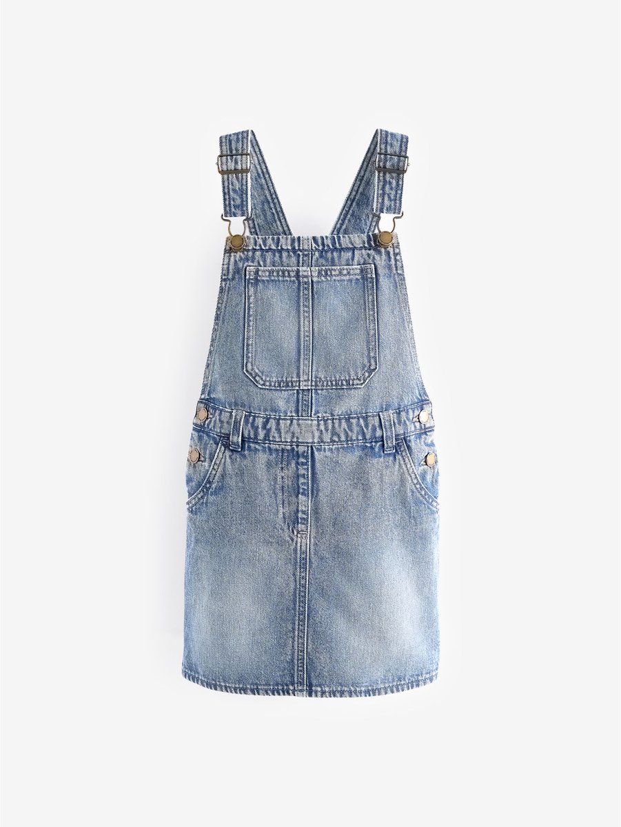 Next - Meisjes - Denim overgooier - Blauw