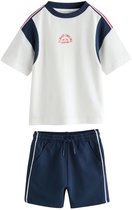 Next - Jongens - Set met T-shirt met korte mouwen en korte broek - Blauw