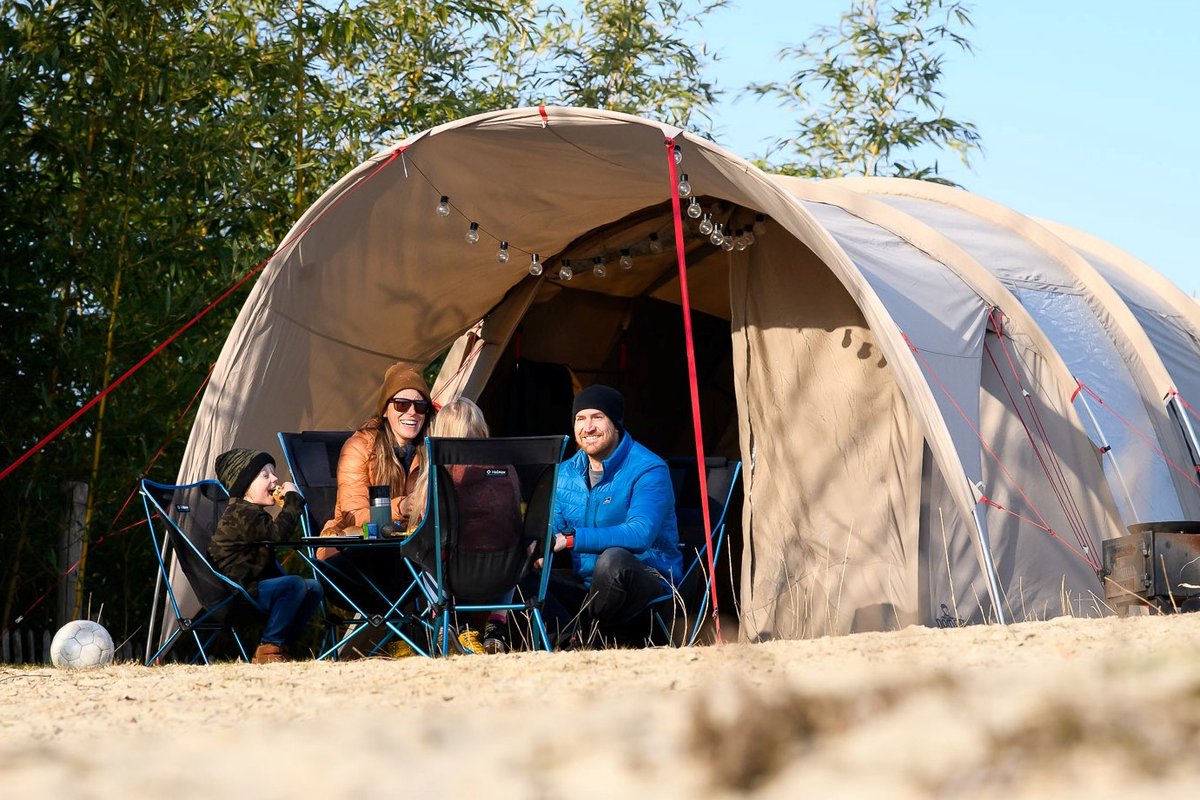 NOMAD® Dogon 4 (+2) Familietent met Porch | Bundelset | Topkwaliteit | 20,4 M2 | Ademend Doek | Extra Hoog | 4 personen – foto 6