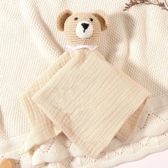 Baby Knuffeldoek - Troostdoek Dieren - Baby Kalmeren - Zacht Katoen - 25 cm - Meerdere Dieren — afbeelding 5