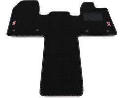 Auto Mattenset - Vloermatten Auto - Interieur Beschermen - Speciaal Gevormd - Voor Ford Transit Custom - Zwart