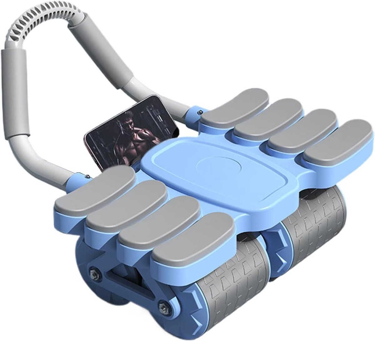 Buikspierwiel - Core Trainer - Buikspieren Trainen - Automatische Rebound - 38.99 x 24 cm - Blauw