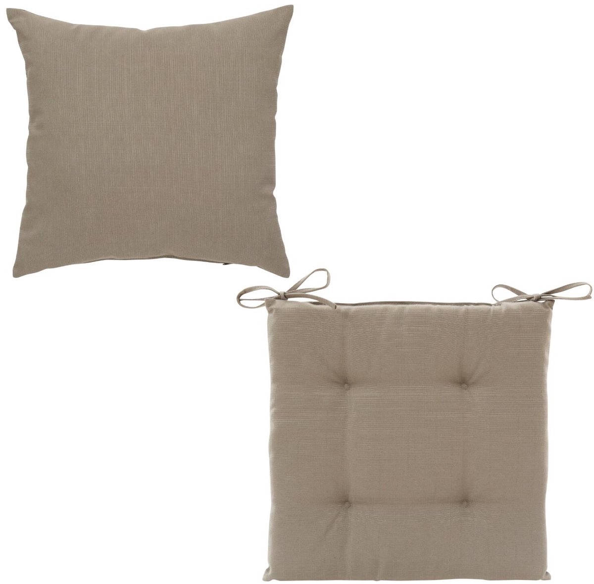 Hesperide tuinkussen set - lichtbruin - polyester - uv/waterbestendig