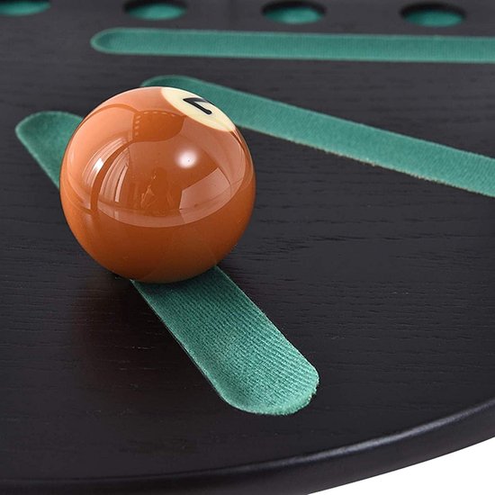 Biljart Keu Houder - Keurek Pooltafel - Biljart Accessoires Opbergen - Ruimtebesparend Ontwerp - H 53cm B 36cm - Zwart — afbeelding 4