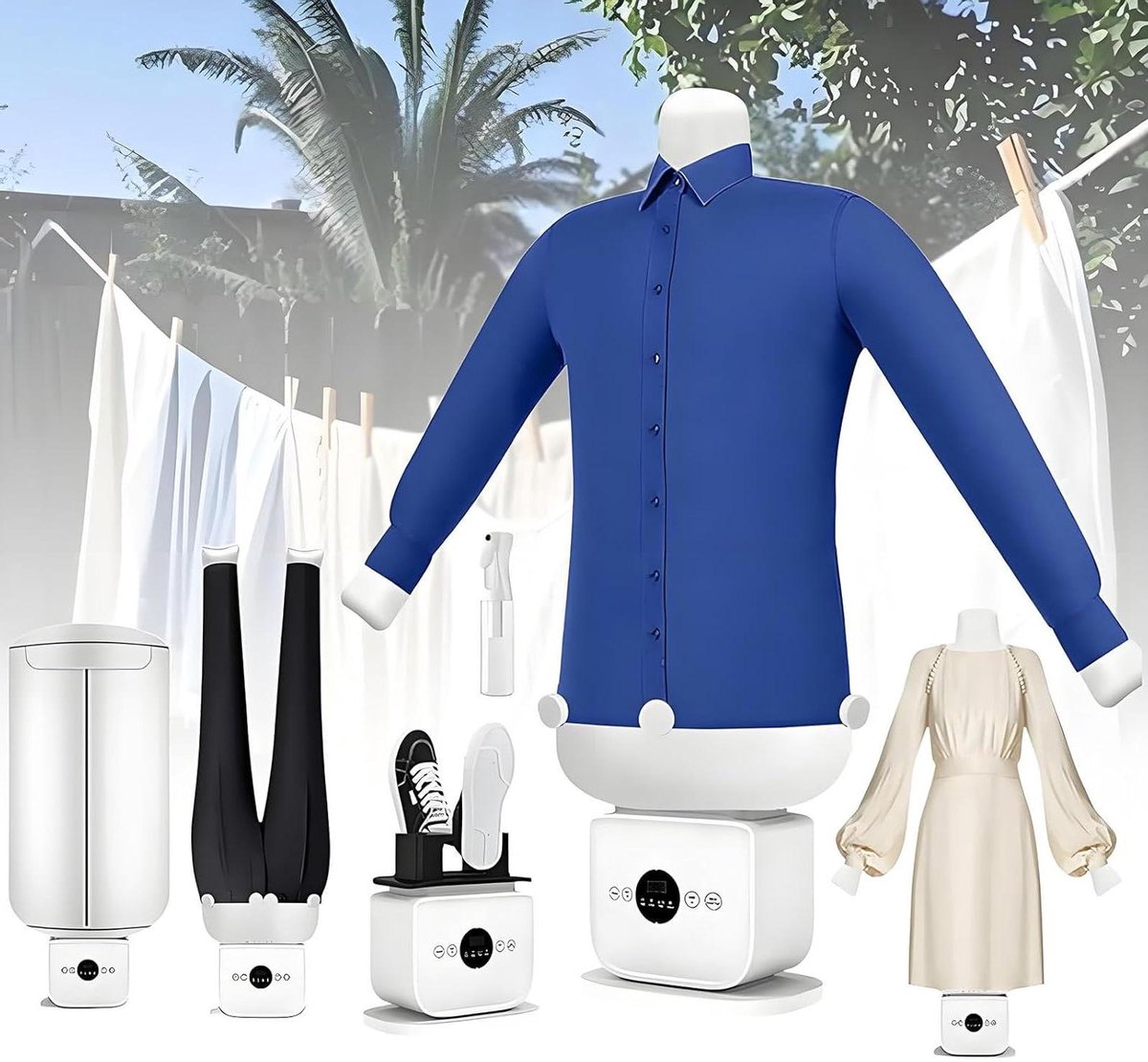 Automatische Strijkmachine - Handsfree Strijker - Snel Kleding Strijken - Droogt En Strijkt - XXS Tot XXL - Meerkleurig