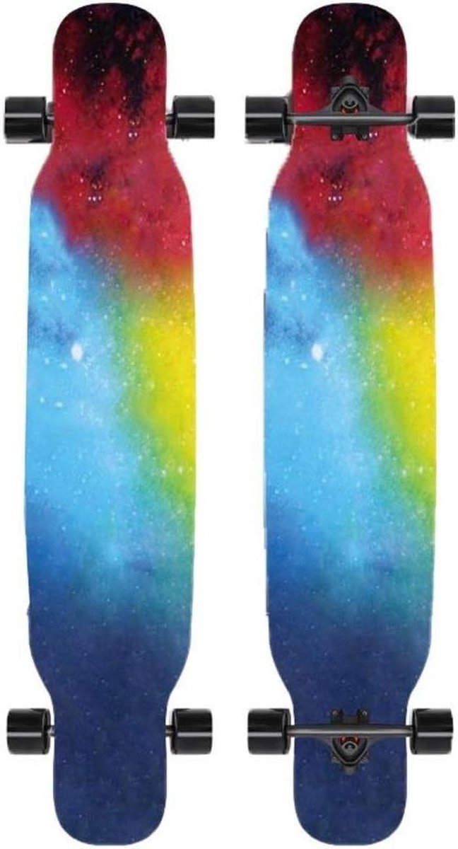 Compleet Longboard Cruiser Skateboard Dansen Cruisen 10 Lagen Esdoorn 47 Inch Dubbelzijdig