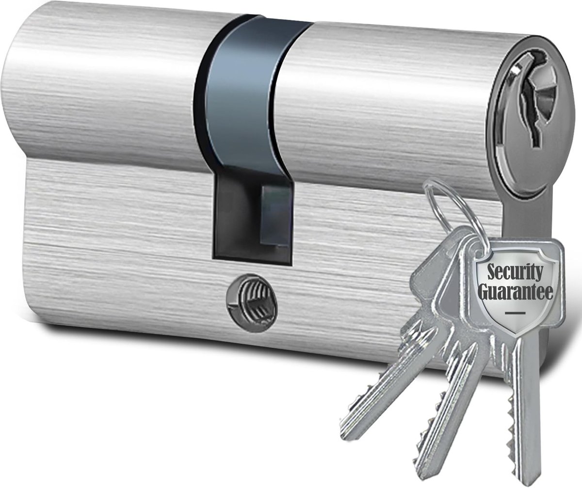 Dailygoods- Deurslotcilinder 30/35mm - Cilinderslot met 3 Sleutels - Robuuste Messing Constructie - Anti-Picking - Eenvoudige Installatie - Hoge Veiligheidsnormen - Deurslot