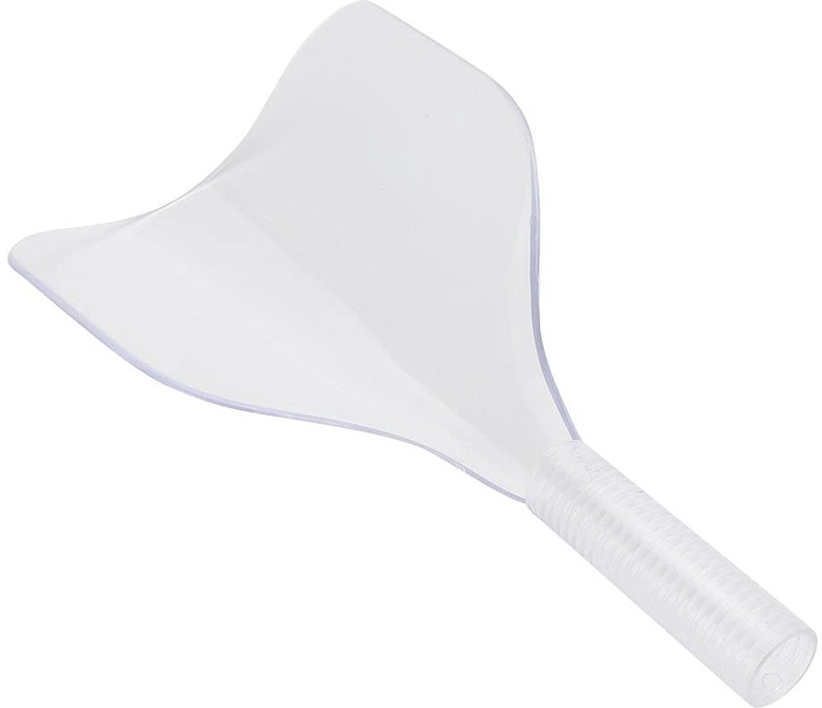 Dailygoods- Gezichtsbedekking Lichtgewicht - Kappers Gezichtsmasker - Haarspray Bescherming - Kunststof - Transparant Grijs/Wit - Praktisch en Duurzaam - Kappersmasker