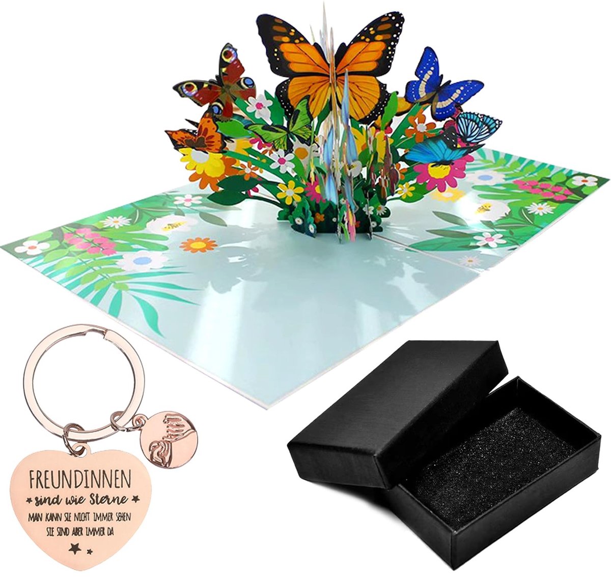 Dailygoods- Wenskaarten Set 3D - Verjaardagskaart - Jubileumkaart - Bedankkaart - Moederdag - Handgemaakt 15x20 cm - 3D Kaart
