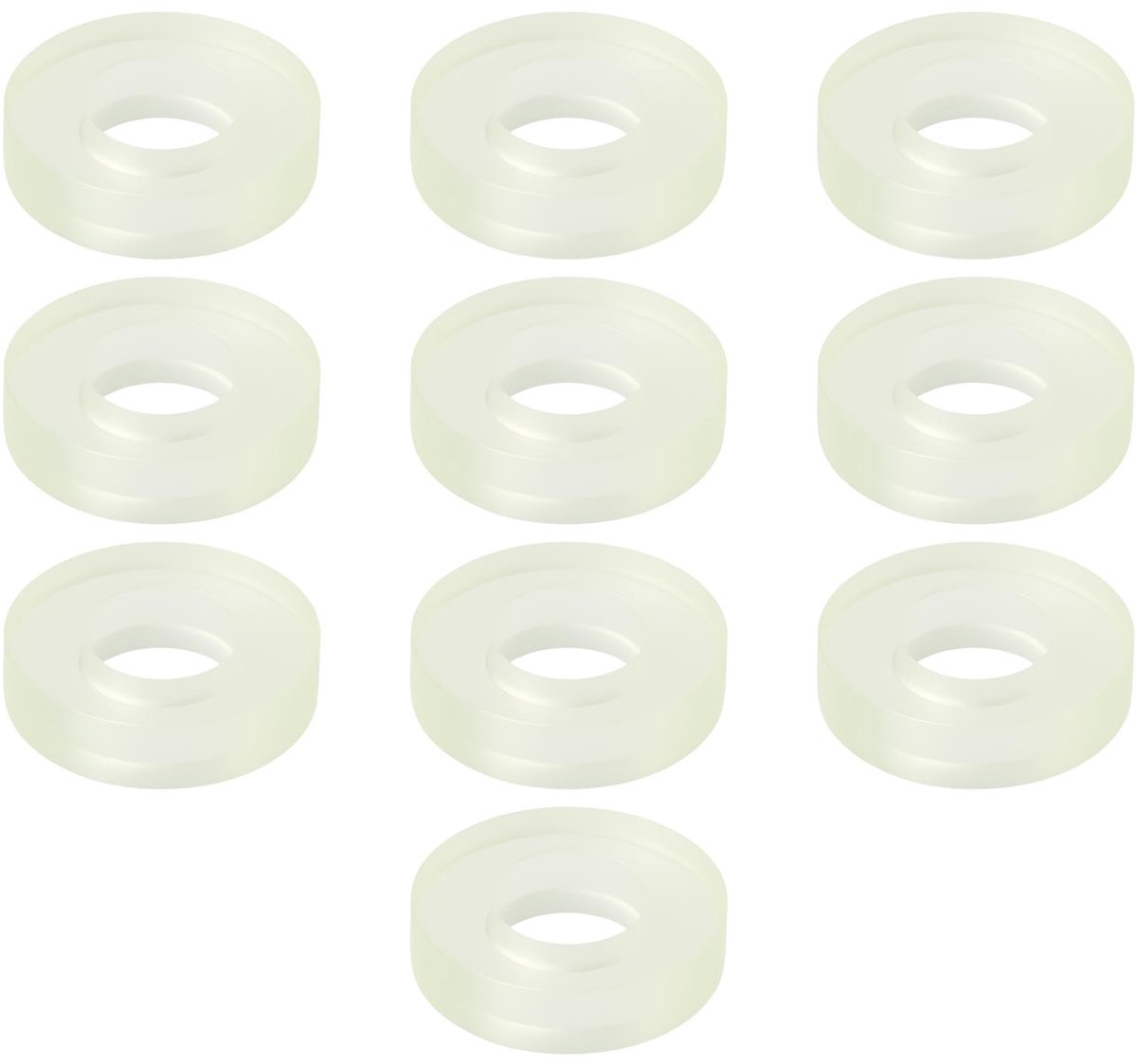 Dailygoods- Klepdeksel Sluitringen 10 Stuks - Compatibel met Deutz FL912/FL913/BF - Hoogwaardig Nylon - 16 mm Buitendiameter - Corrosiebestendig - Hittebestendig - Afdichtringen