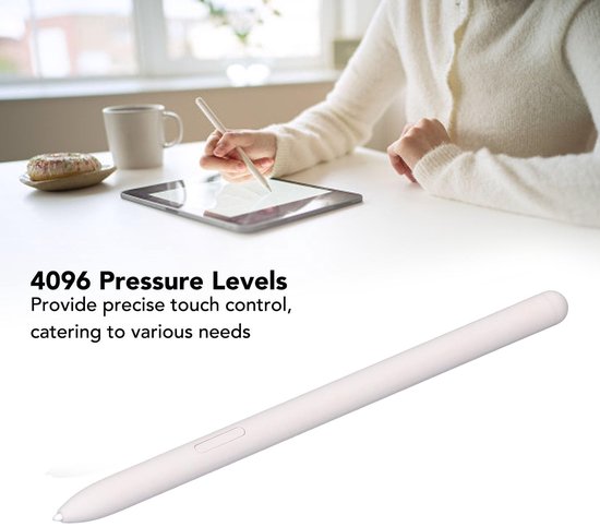 Dailygoody - Vervangende Styluspen - Aanraakscherm Stylus - 4096 Drukgevoeligheid - Draagbare Tablet-stylus - 5 Penpunten - Geschikt voor Tab S9 FE en — afbeelding 3