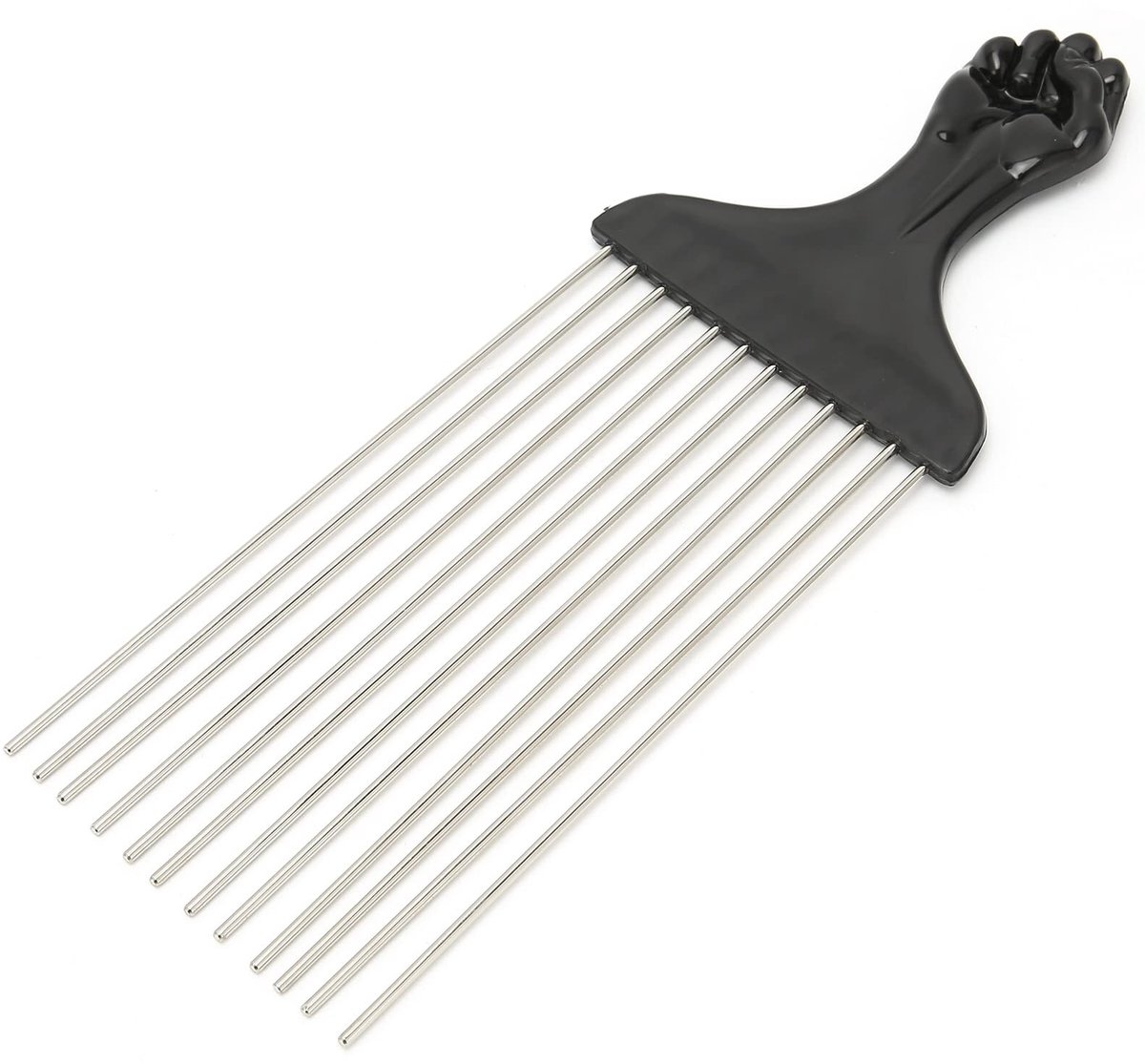 Allecto - Metalen Haarpluk - Wijde Tandenpluk - Ergonomisch Handvat