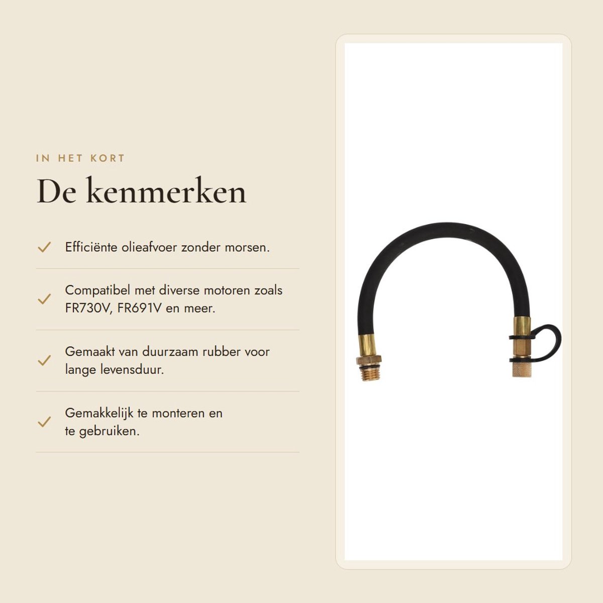 Flexibele Aftapbuis - Dailygoods- Motorolieaftapslang Hittebestendig