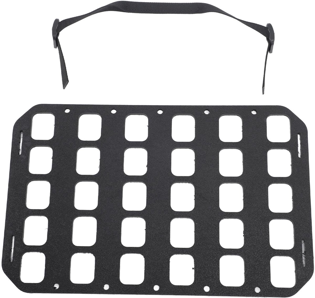Dailygoods- Molle Paneel - Duurzaam PP Materiaal - Multifunctioneel Gebruik - Wandbeugel - Vaste Bevestigingsgaten - Flexibele Installatie - Draagbaar - Organizer