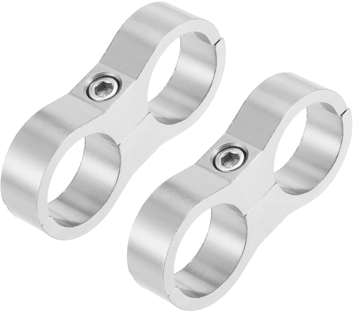 Dailygoods- Slangklem Aluminiumlegering - 2 Stuks - Gatdiameter 24mm - Geschikt voor Olie/Brandstofslangen - Eenvoudige Installatie - Stevig Vastzetten - Slangklemmen