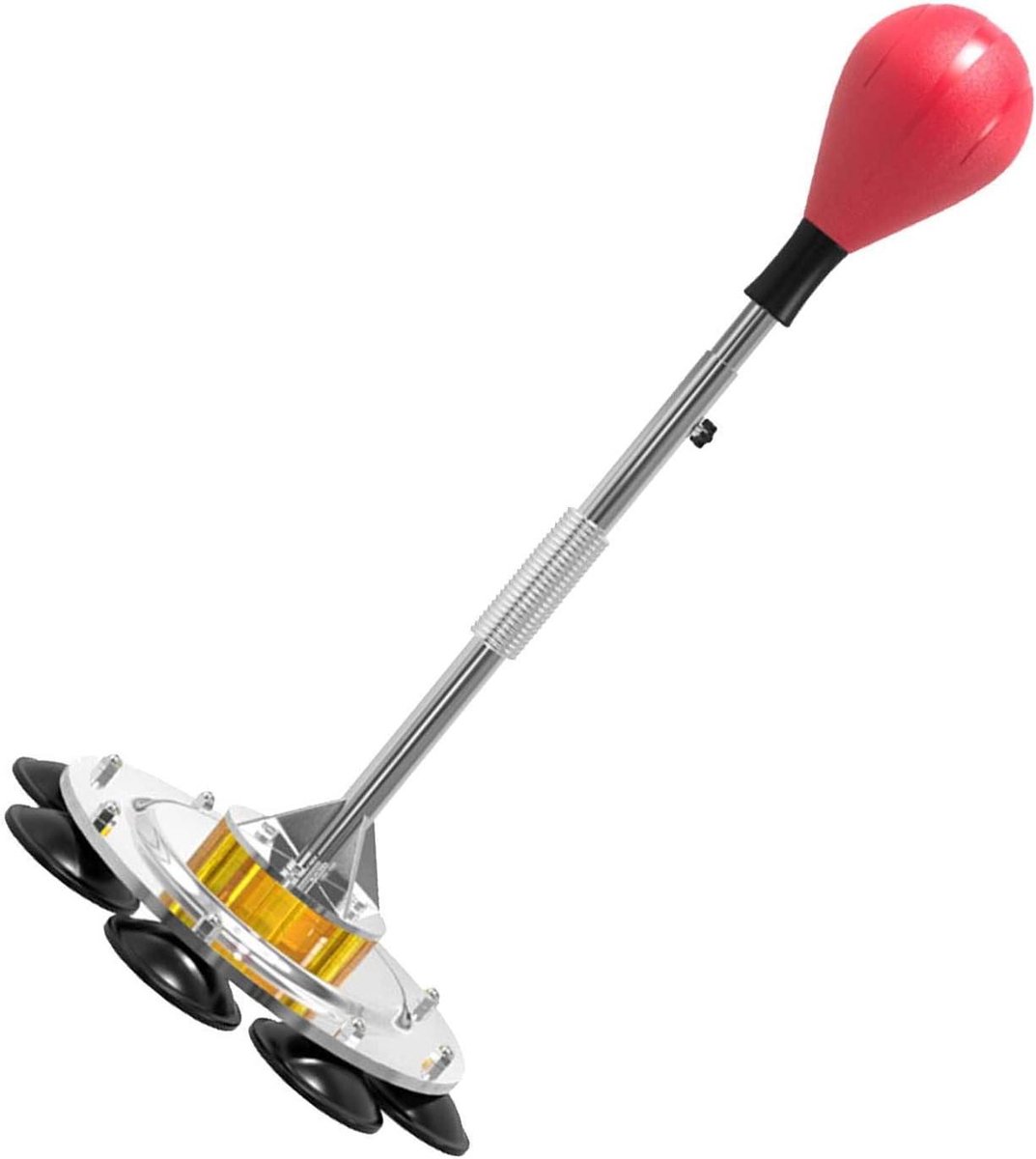 Staande Bokszak - Reflexzak Trainingszak - Fitness Training - 8 Krachtige Zuignappen - 125-170 cm - Rood