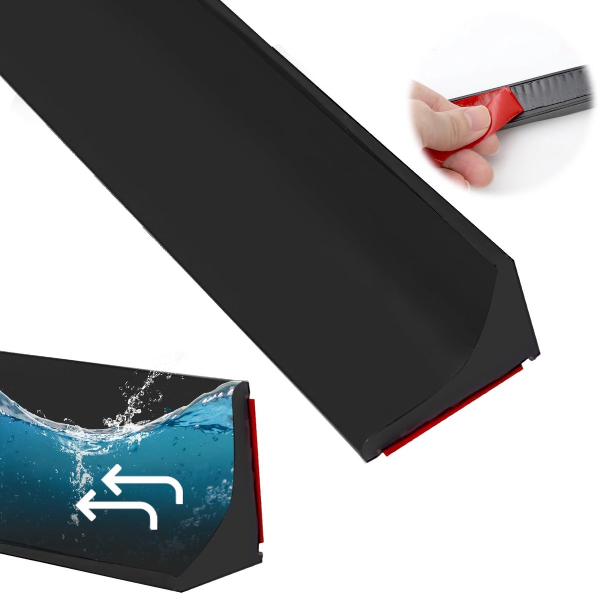 Dailygoods- Waterbarrière 200 cm - Doucheafdichting - Zelfklevende Strip - Waterdicht - Geluidsisolatie - Veilig en Betrouwbaar