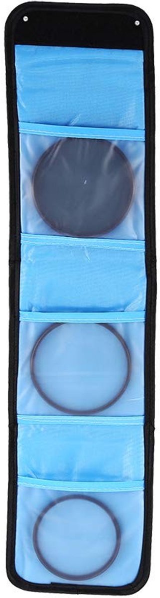 Dailygoods- Opbergtas Weerbestendig - Camera Filter - Bescherming voor 3 Filters - Nylon - Antistatisch - Praktisch en Duurzaam - Filterkoffer