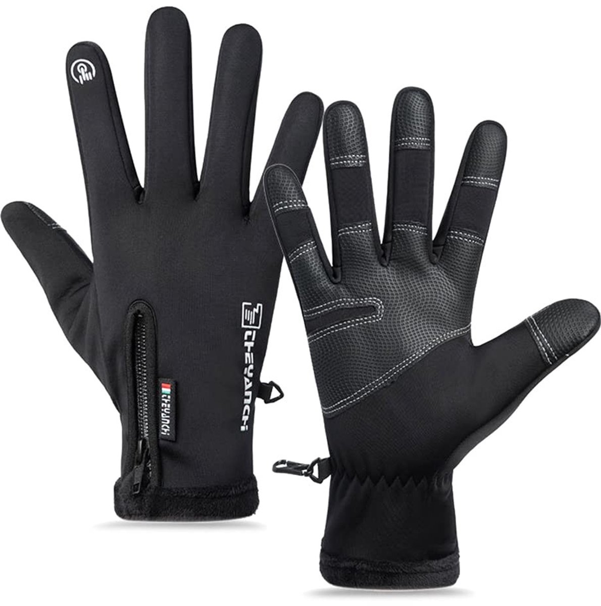 Dailygoods- Fietshandschoenen Winter - Waterdichte Touchscreen - Thermische Handschoenen - Mountainbike Handschoenen - Outdoor Handschoenen - Geschikt voor Sport