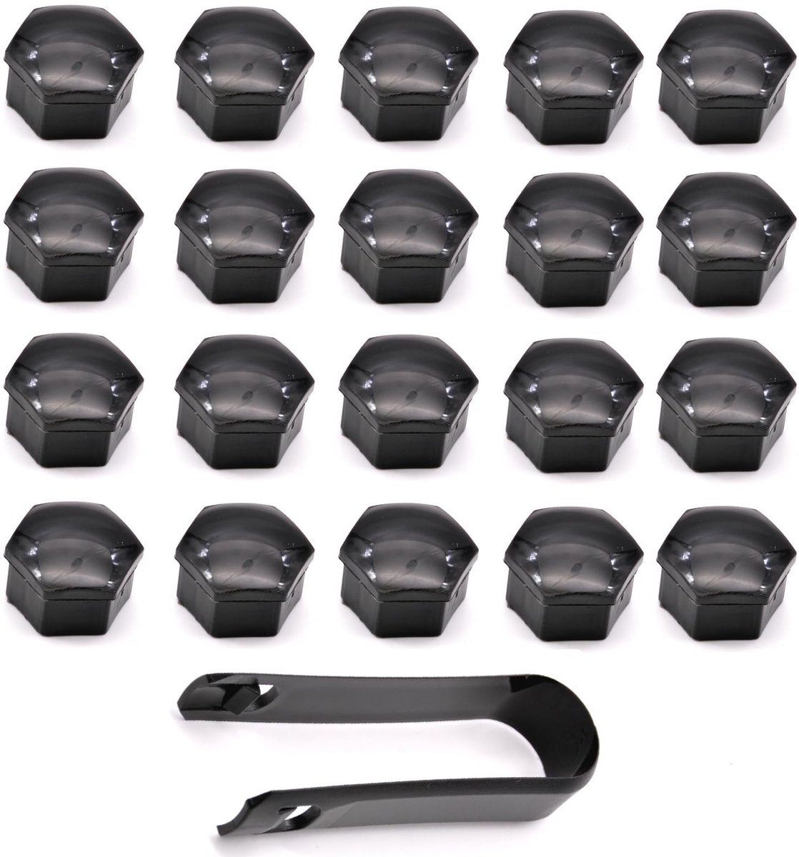 Dailygoods- Wielmoerkap 19 mm - 20 Stuks - Voor Volvo C30/C70/S40/V40/V50 - Onderdeelnummer 31471691 - Directe vervanging - Hoge kwaliteit - Wielmoer