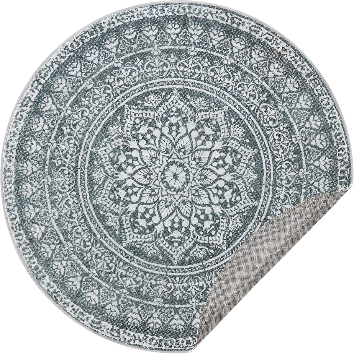 SONGMICS HOME - Tapijt - Rond Vloerkleed - Antislip en Fluffy - Voor Woonkamer en Slaapkamer - Wasbaar