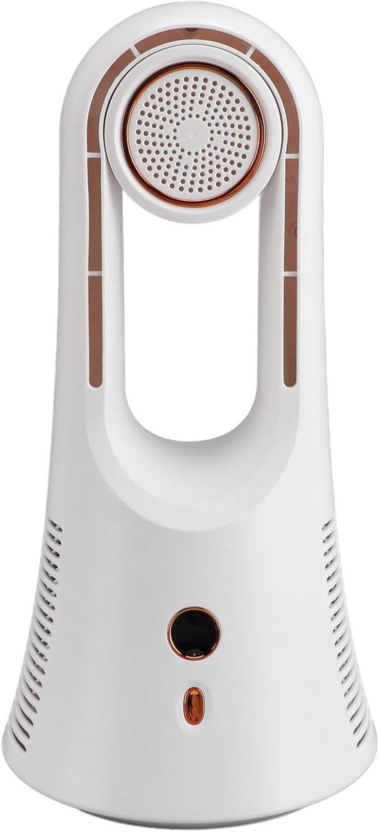 Bladloze Ventilator - Tafelventilator - Bureau Koeling - 6 Snelheden - 37 cm Hoog - Wit