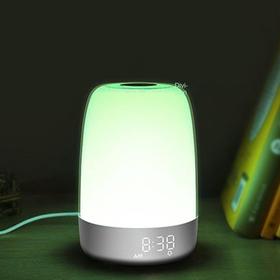 Nachtlampje Wekker - Zonsopgang Simulatie Lamp - Rustig Wakker Worden - Instelbare Timer - 1 Eenheid - Warm Wit — afbeelding 5