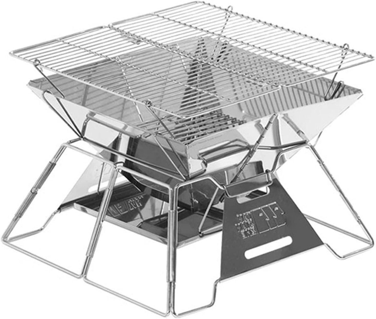 Buitenhaard met grill - Terraskachel vuurkorf - Gezellige avonden buiten - Extra dik staal - 20 inch breed - Zwart