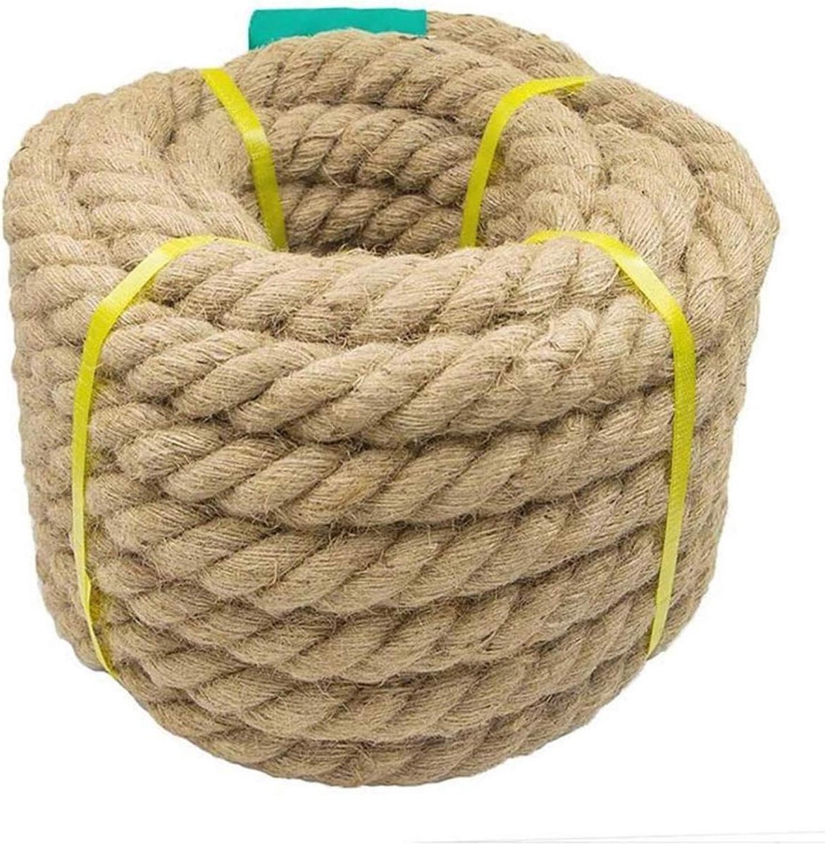 Jute touw - Natuurlijk bindtouw - Decoratief inpakken - Biologisch afbreekbaar - 6mm x 50m - Natuurlijk
