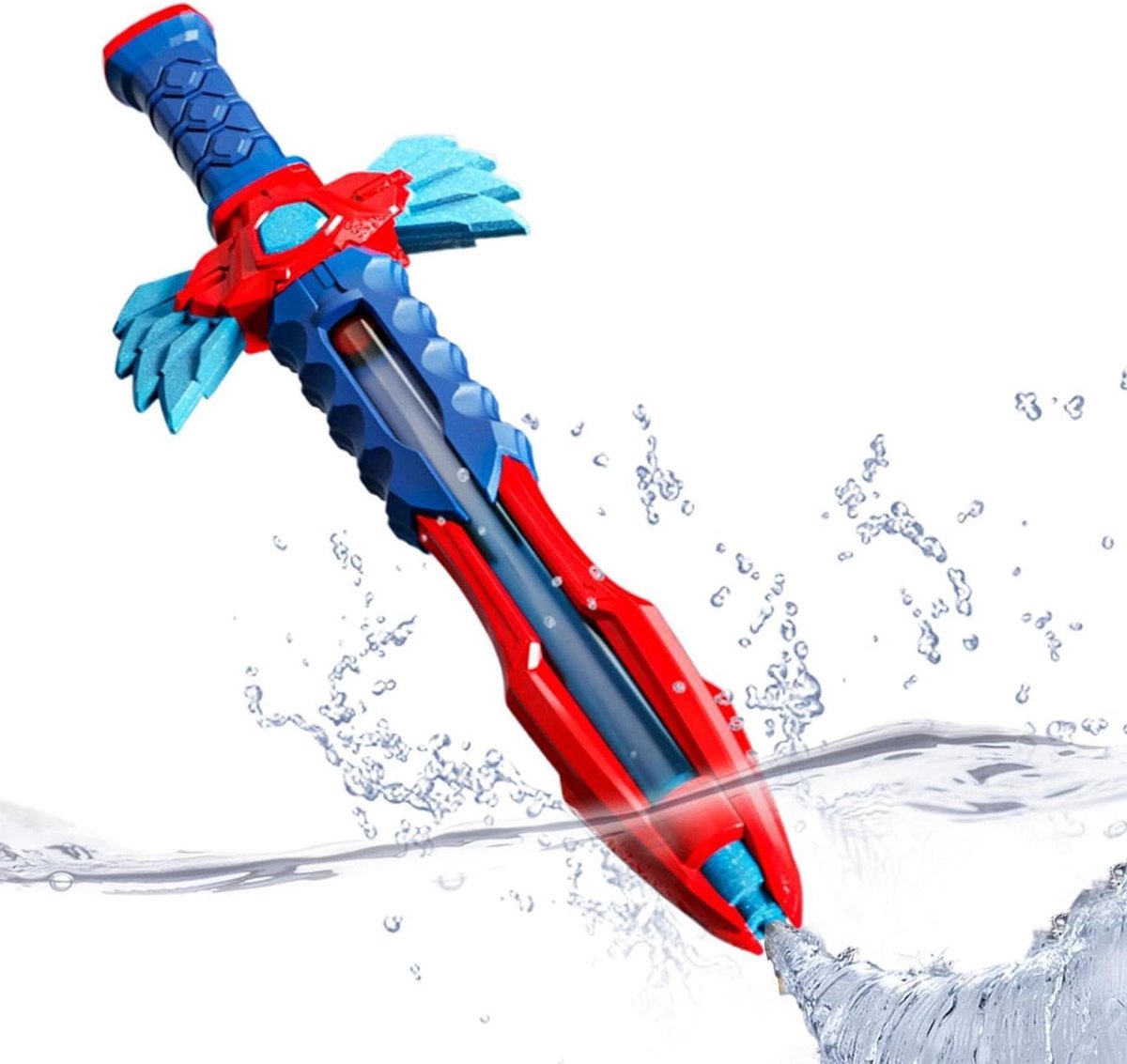 Water Sproei Speelgoed - Waterkanon Kinderen - Buiten Spelen - 5 Gaten Sproei - 43 cm Lengte - Blauw