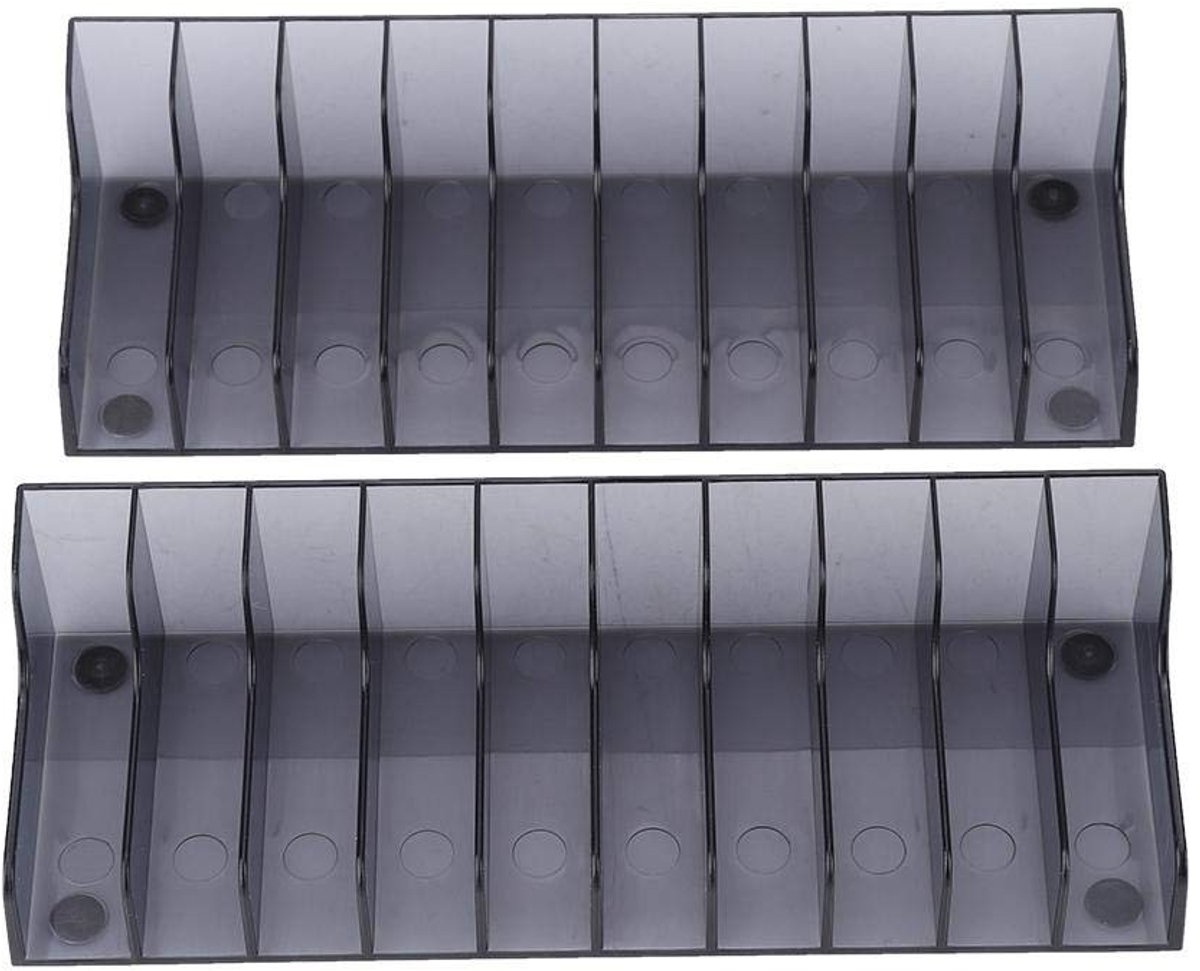 Dailygoods- Opbergrekken grote capaciteit - Opbergstandaard - Spel-cd-opbergplanken - Duurzaam ABS-materiaal - Compacte afmetingen 17x17x30 cm - Uitbreidbaar ontwerp - Game-opslag