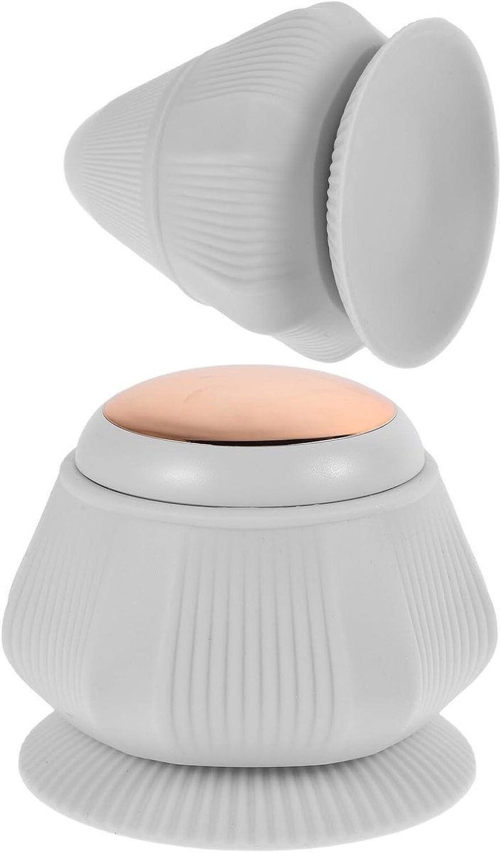 Draagbare Massagebal - Spierherstel Tool - Handsfree Ontspanning - Verwarmde Triggerpoint - 9 x 7 x 7 cm - Grijs